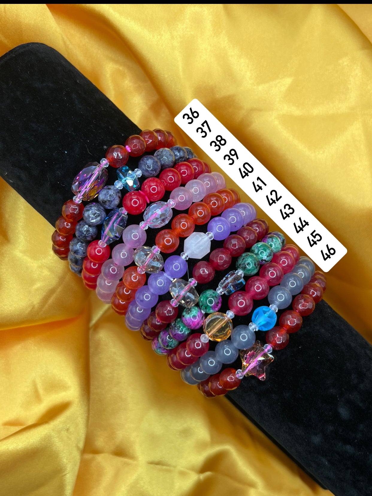 Crystal elastic bracelets