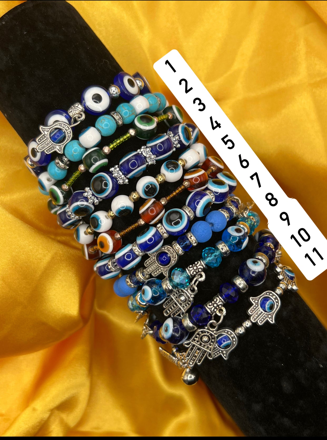 Evil eye “Nazar” elastic bracelets